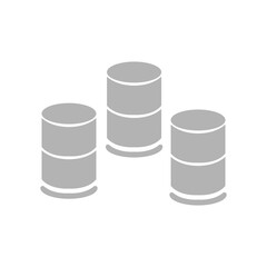 iron red tub icon on white background, vector illustration