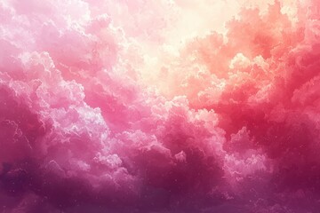 Obraz premium Create a romantic and dreamy valentine's background for love inspired moments cloudy skies digital art serene atmosphere whimsical vision