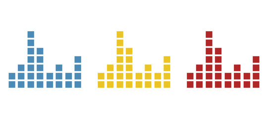 volume scale icon, beats, party, on a white background, vector illustration
