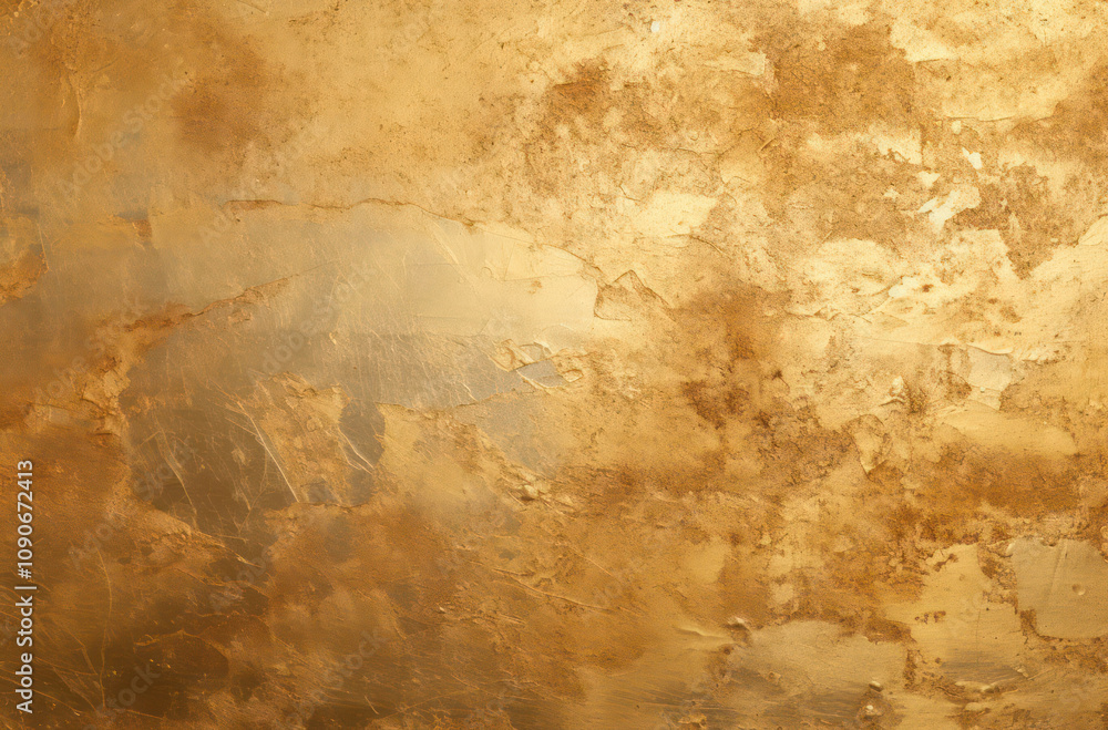Poster textured gold background with subtle variations in color and reflection ideal for luxury design proj