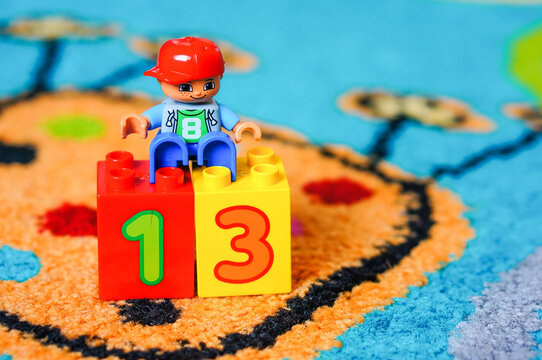 Lego Duplo boy and bl