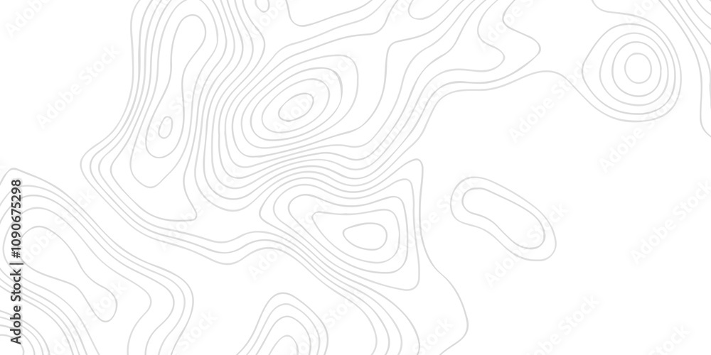 Poster white wave paper curved reliefs abstract background topographic map patterns. background of the topo