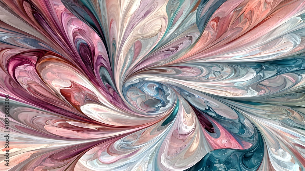 Leinwandbilder dynamic swirl motion abstract art digital creation colorful environment artistic perspective fluidit