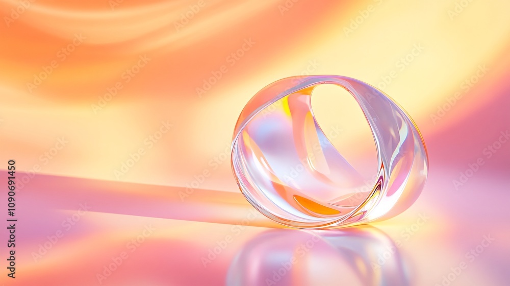 Poster elegant abstract design with soft colors