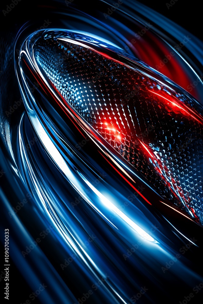 Poster a close-up view of shimmering metallic surface with dynamic light reflections capturing the essence 