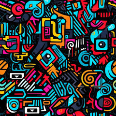 Fototapeta premium Graffiti on the wall/ Street art