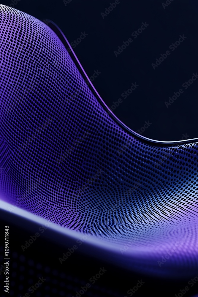 Aufkleber abstract purple mesh fabric texture with light reflections, showcasing smooth curves and intricate p