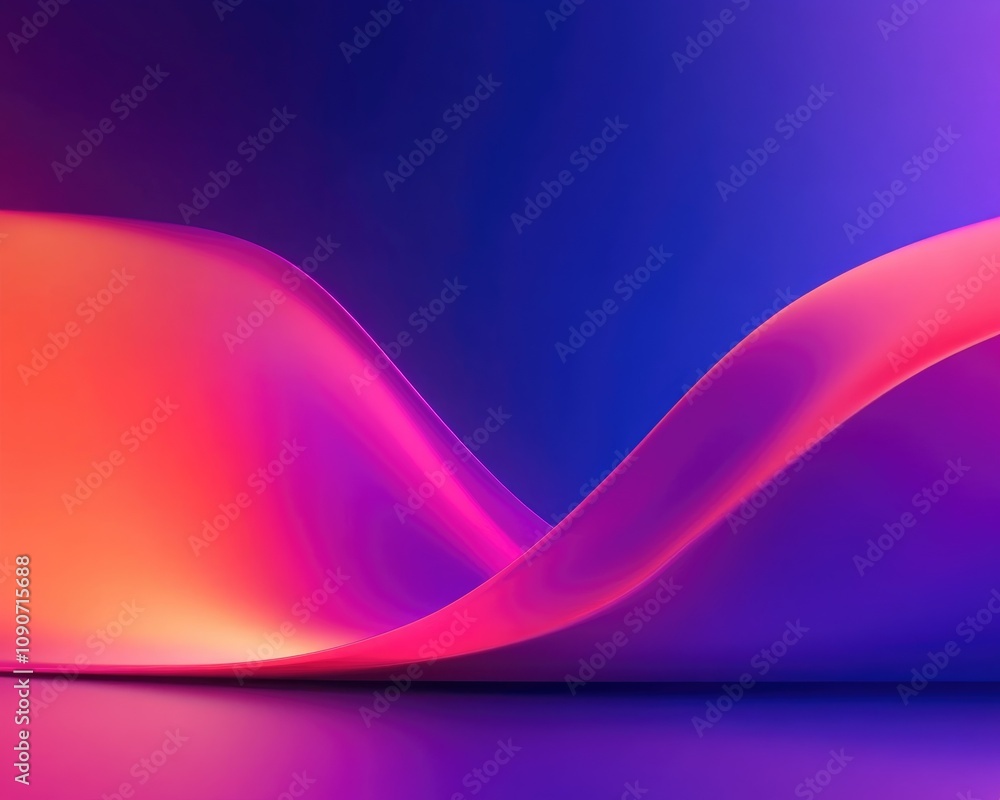 Poster vibrant abstract backdrop featuring a smooth gradient