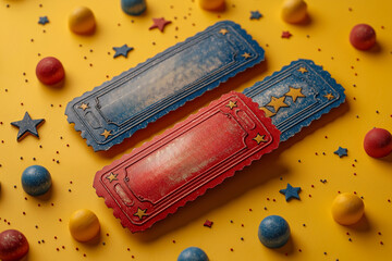 vintage retro circus ticket