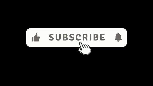 Suscribe Button with bell icon Aniamtion with green screen background | Suscribe button green screen background 