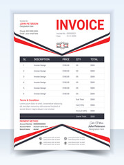 invoice minimal design template. Bill form business invoice accounting