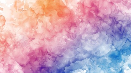 abstract background, watercolor, Colorful abstract watercolor painting blending vibrant hues with soft textures in a dreamy landscape