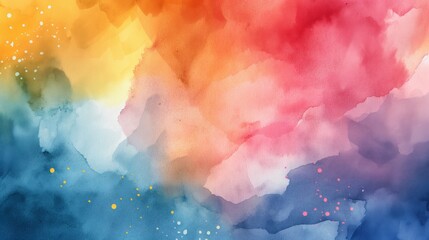 The artwork showcases a blend of vibrant colors, including oranges, pinks, and blues, creating a soothing abstract pattern. The soft textures evoke a sense of calm and creativity.