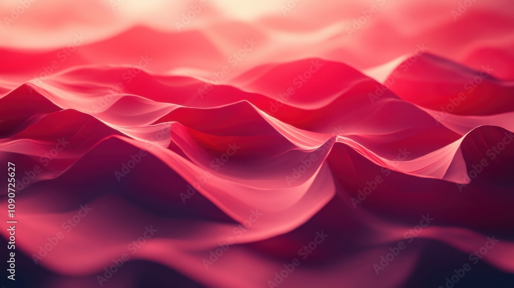 Poster deep red abstract gradient with soft light transitions