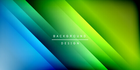 Fototapeta premium Dynamic shadow lines geometric shapes