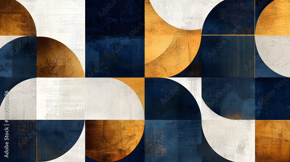 Poster geometric art showcase modern gallery digital design contemporary environment abstract viewpoint vis