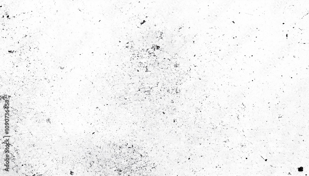 Poster abstract grunge texture effect, scratch and dust particle grain on white background. dirt overlay or
