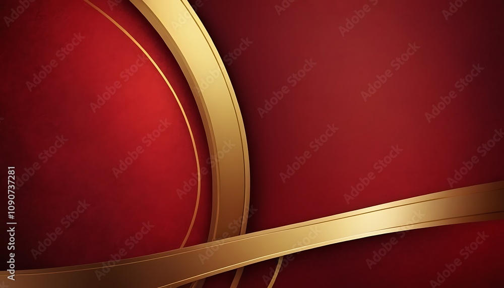 Poster abstract red background with gold wave design a red and gold wave patterned background with a red an