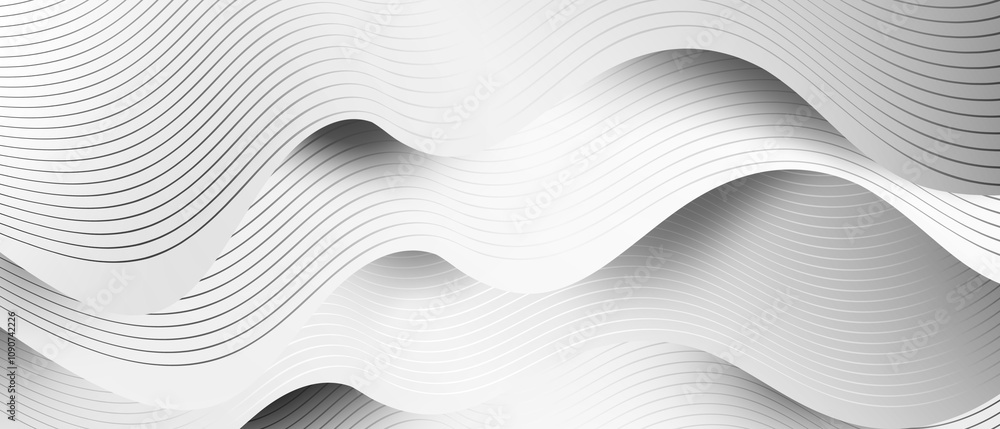 Poster abstract white and grey background. polygonal art pattern style geometry texture futuristic