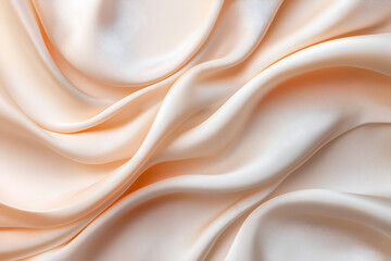 Obraz premium Golden waves fabric close up silk.