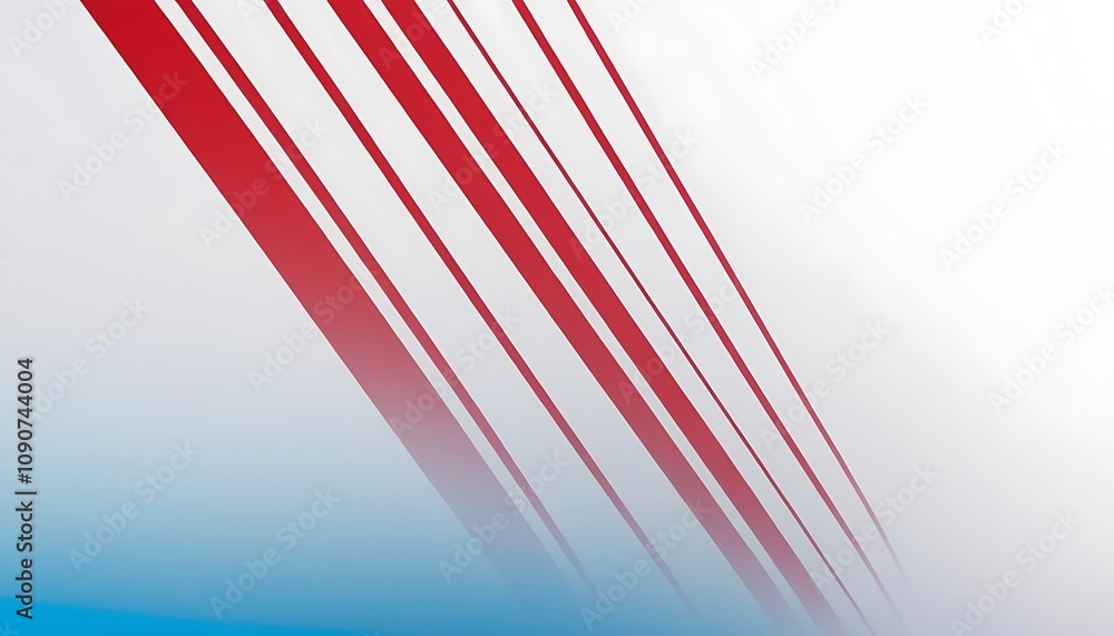 Aufkleber abstract white background with red wave abstract red wave curve on white background, ideal for moder