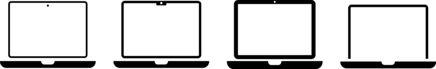 laptop icon set. Responsive web design icon symbol. Digital device sign

