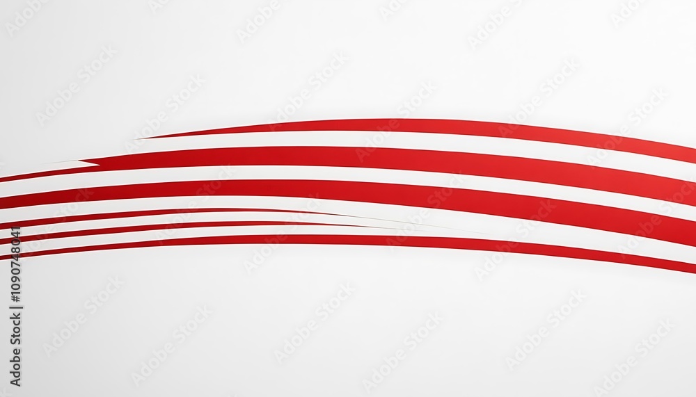 Poster abstract white background with red wave abstract red wave curve on white background, ideal for moder