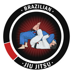 Brazilian jiu jitsu - Back take logo