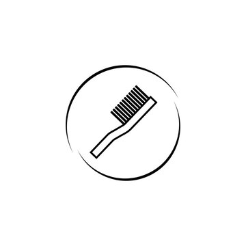 recommend clip art: Pet comb icon isolated on white background.