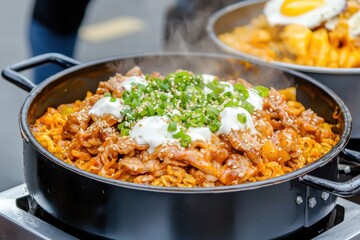 Iconic Street Food Close-Up at Night Market Chinese food