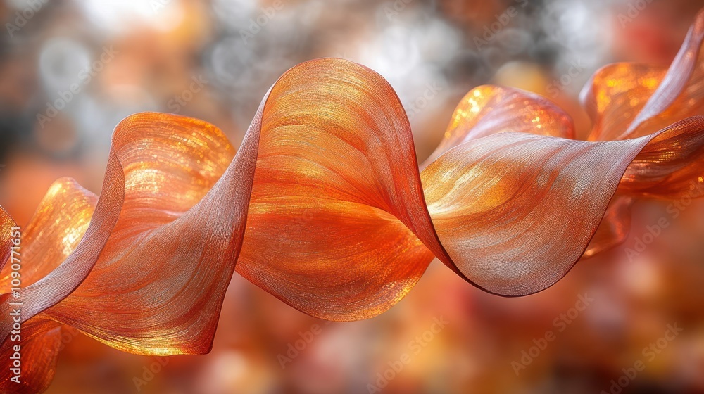 Aufkleber a flowing abstract design with warm colors and smooth textures.