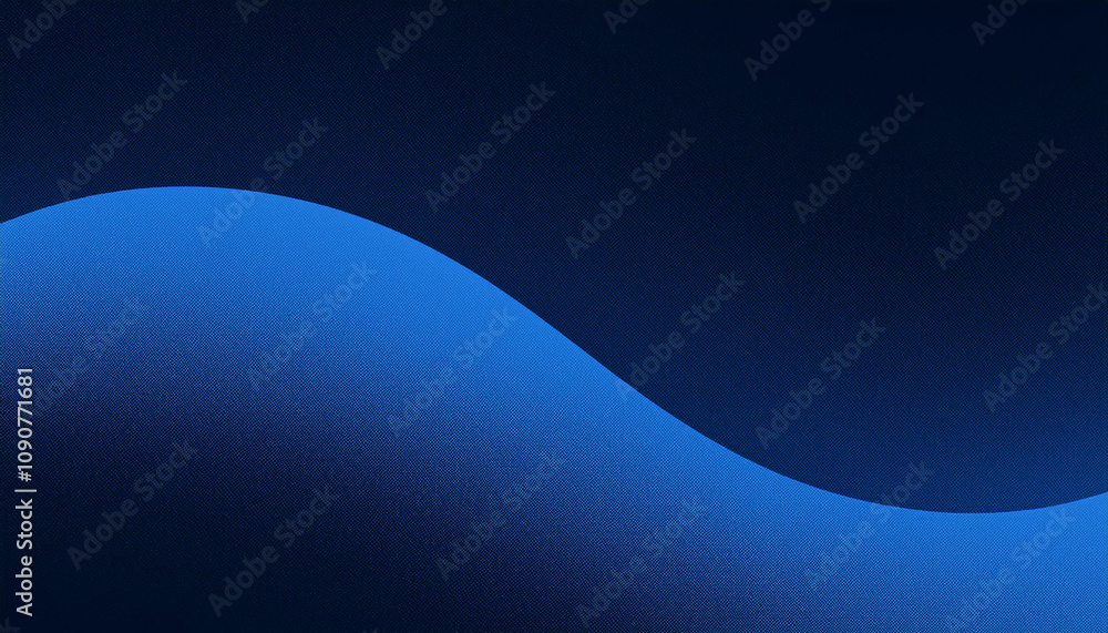 Aufkleber grainy gradient background with dark blue glowing wave creates mysterious and atmospheric design. no