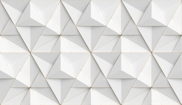 Abstract 3D Merkaba Star Geometric Pattern Wallpaper Design