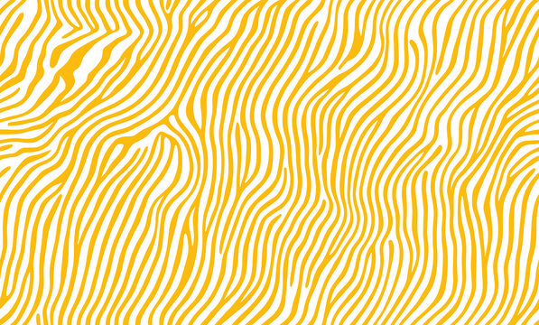 Abstract yellow and white wavy lines background illustration