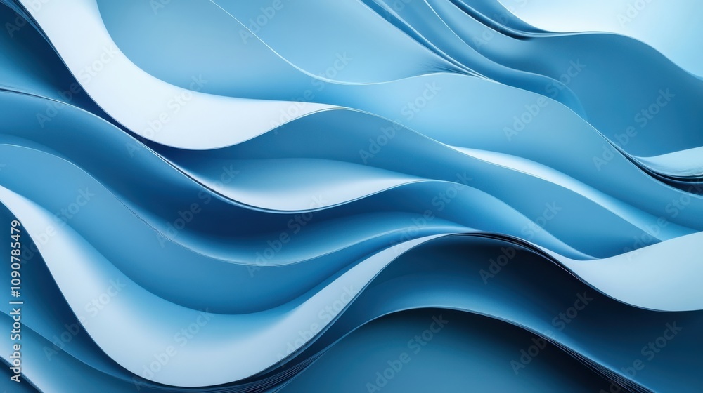 Poster smooth blue gradient background with soft transitions