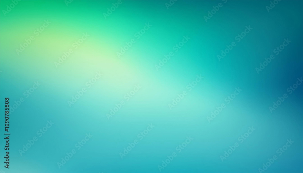 Poster serene abstract background featuring soft blue and green gradient pattern. blurred colors create cal
