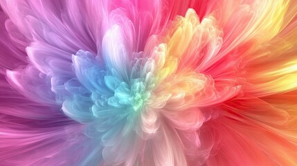Obraz premium Abstract Symphony of Fluid Hues