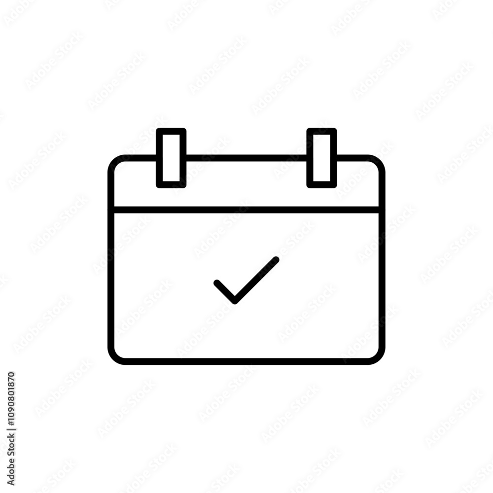 Poster appointment icon web design in vector