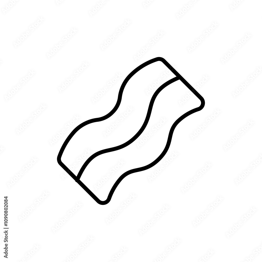 Poster Bacon icon web design in vector