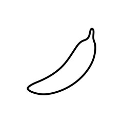 Banana icon web design in vector