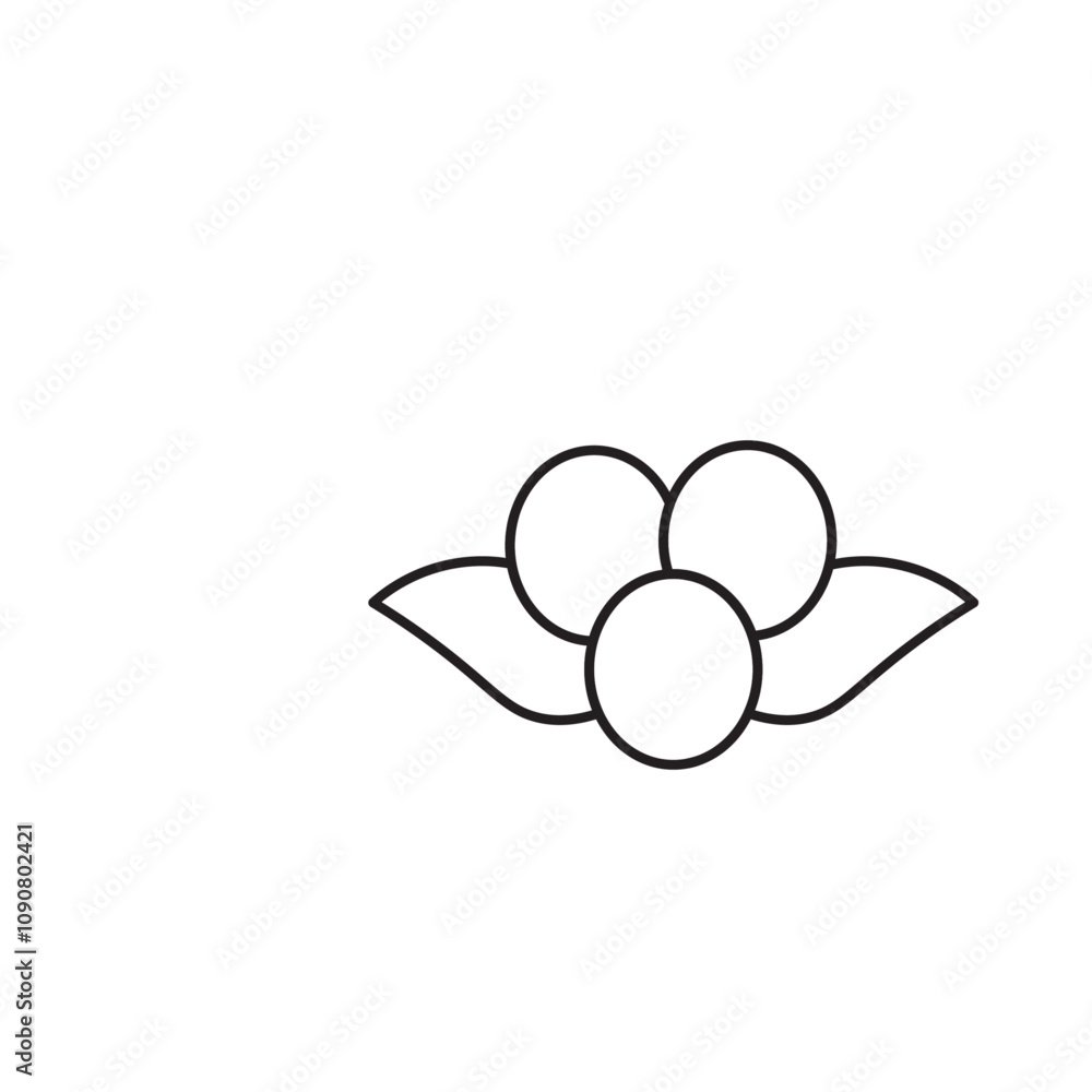Poster blueberry icon web design in vector