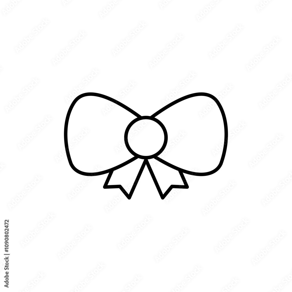 Poster Bowknot icon web design in vector