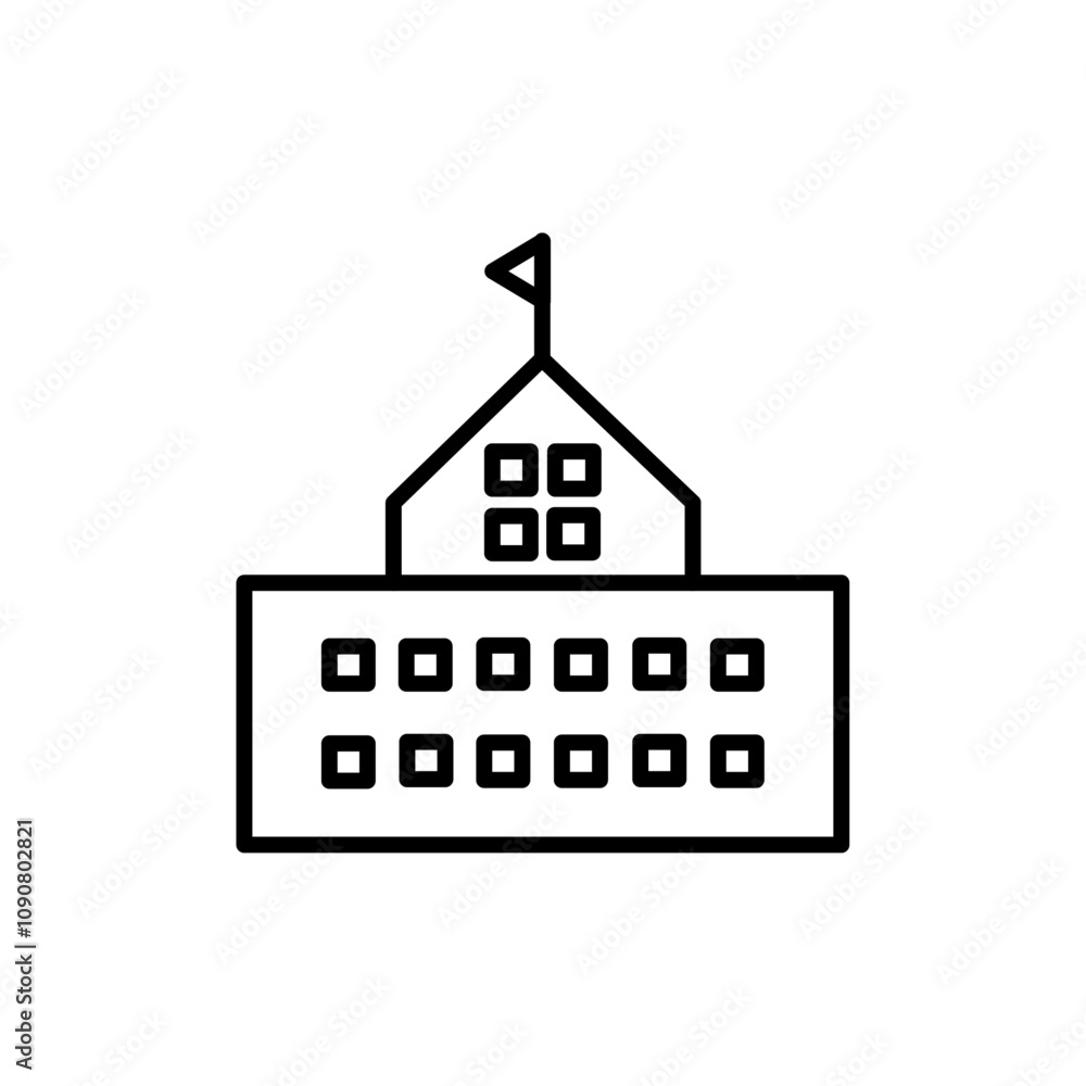 Poster Campus icon web design in vector