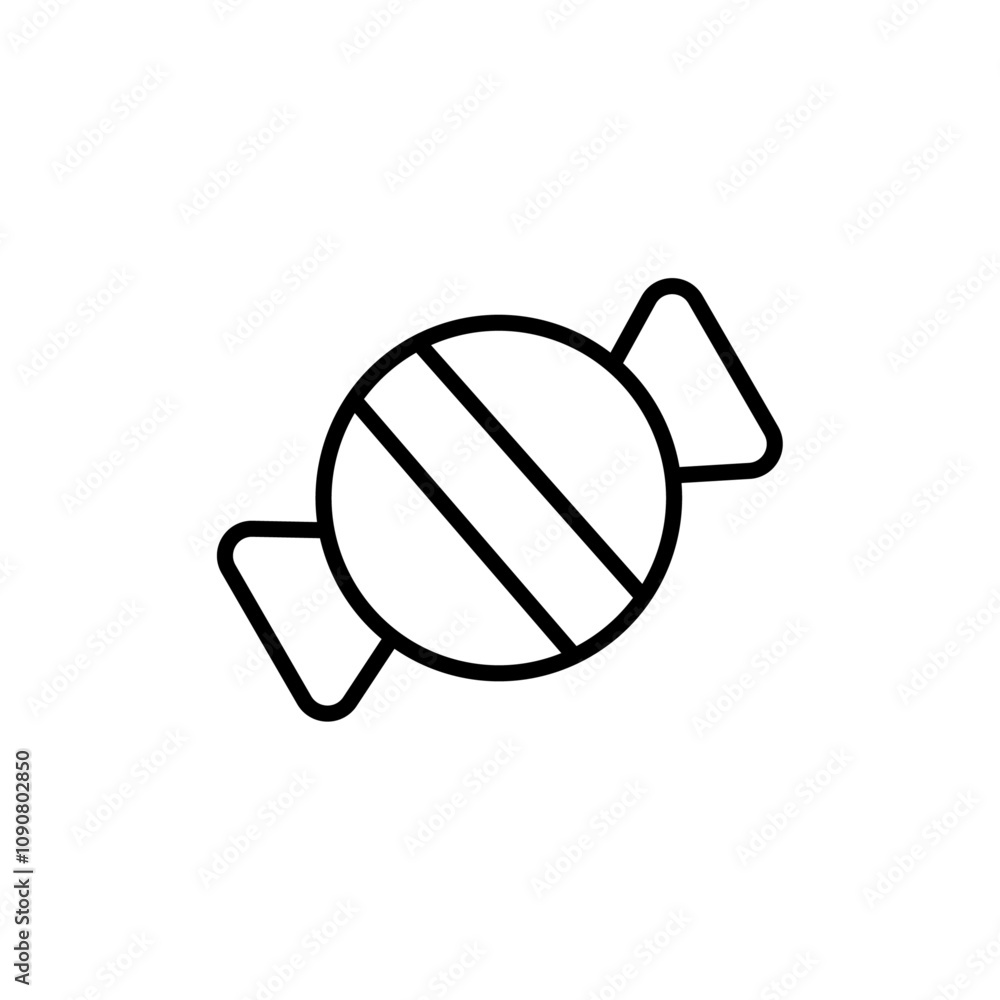 Poster candy icon web design in vector