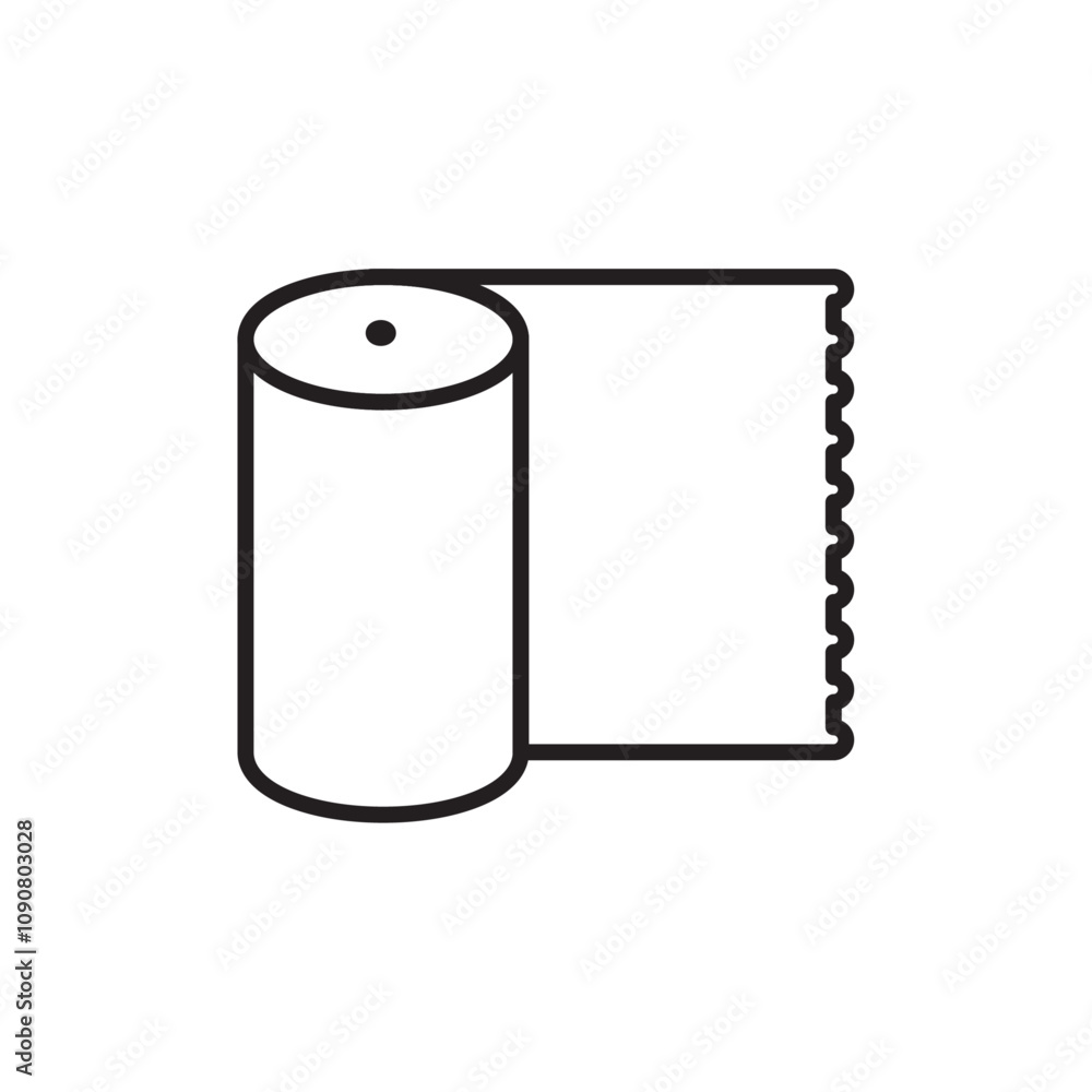 Poster Carpet roll icon web design in vector