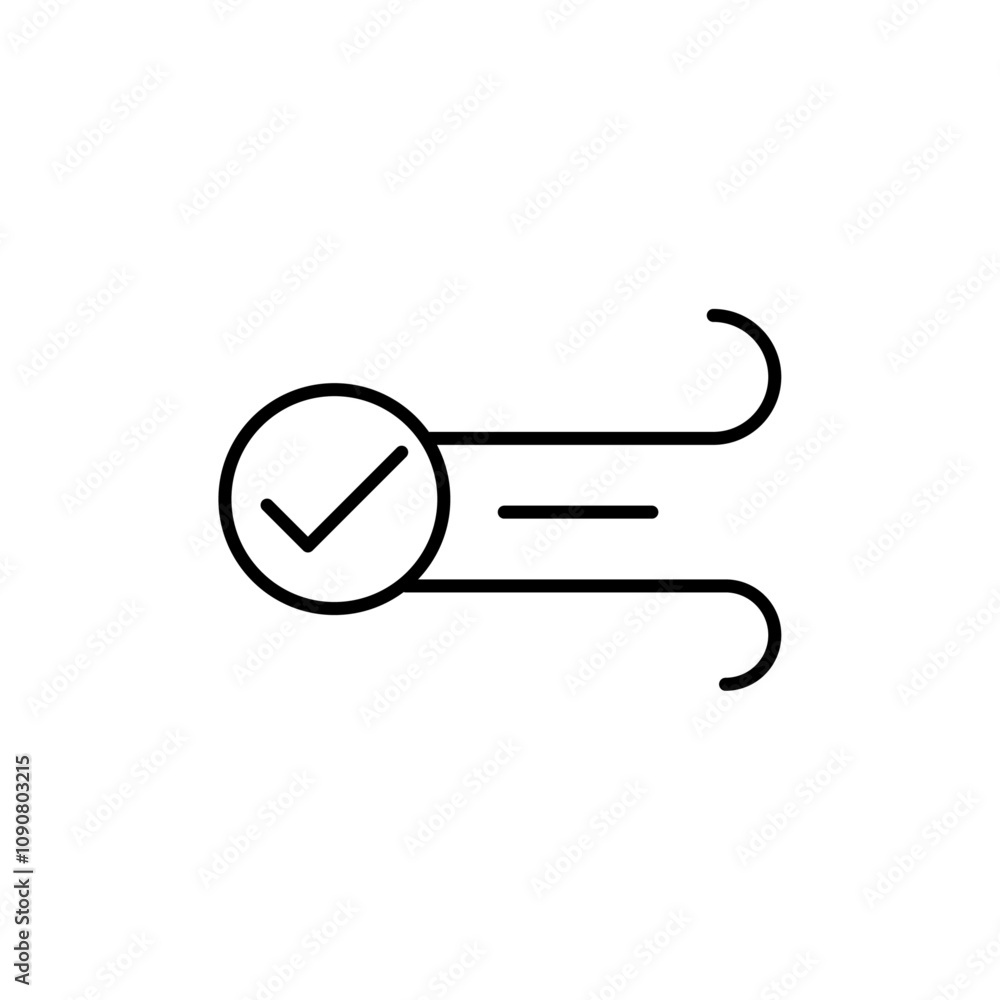 Poster clean air icon web design in vector