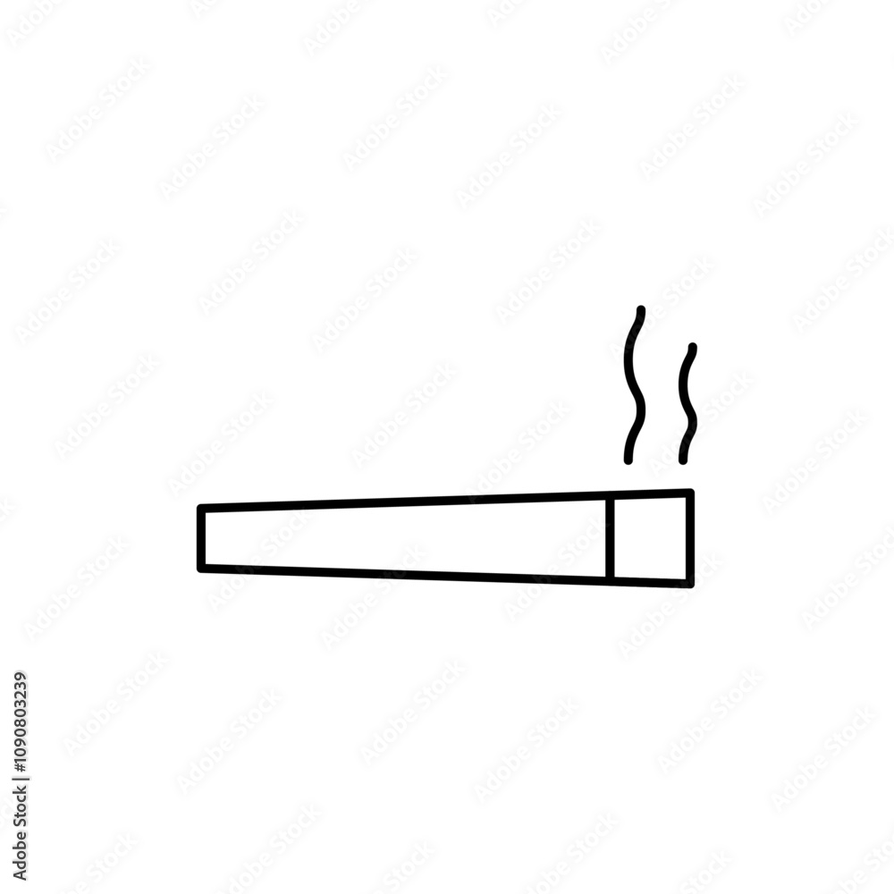 Poster Cigarette icon web design in vector