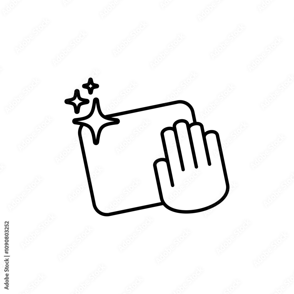 Poster clean icon web design in vector