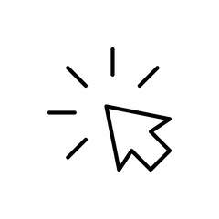 Click icon web design in vector