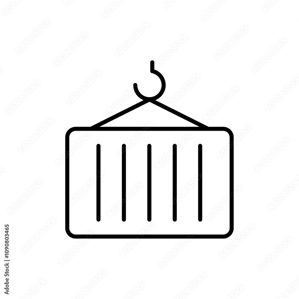 Aufkleber Container icon web design in vector